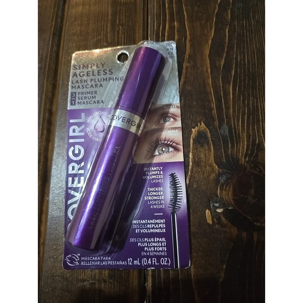 CoverGirl Simply Ageless Lash Plumping Mascara #115 Dark Brown‎ 0.4 Fl Oz